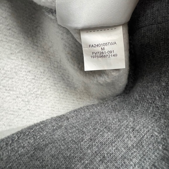 Jordan Jumpman Grey Fleece Hoodie Pullover Athletic Casual Size M FV7281-091 - Picture 7 of 10